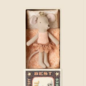 Maileg Princess Mouse In Matchbox - Little Sister NWOT